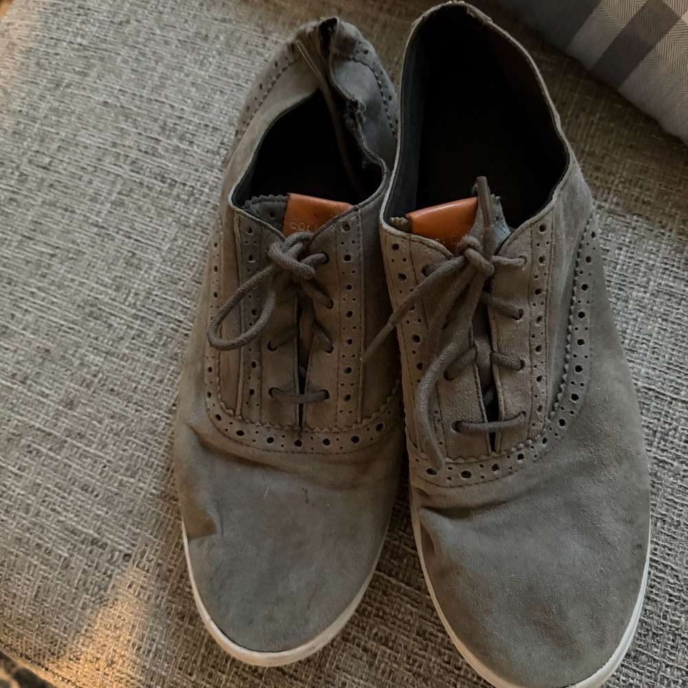 Cole Haan Zero gravity suede leather sneaker shoes Gray, women’s 8